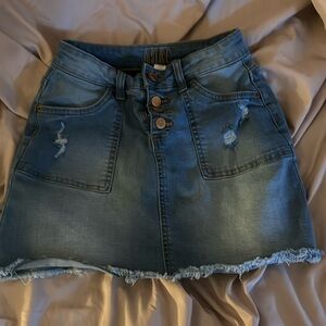 kids justice size 12 denim skirt